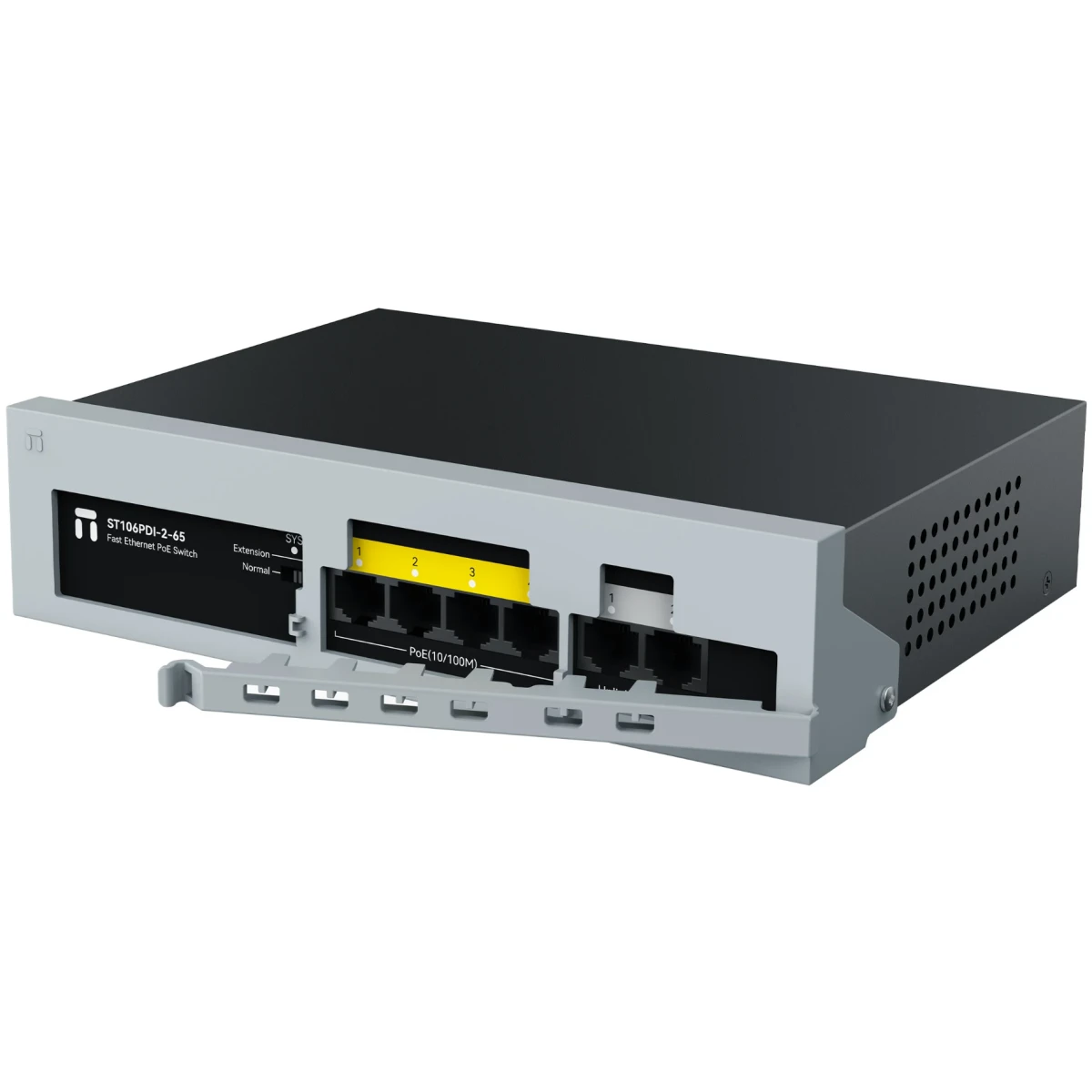 Коммутатор ST106PDI-2-65 (L2) 6x100Мбит/с 4PoE 65W