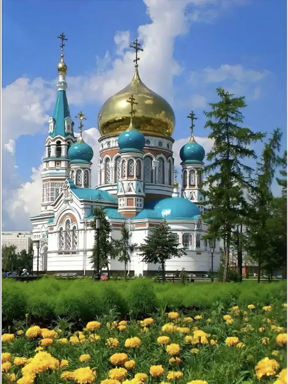 Алмазная мозаика без подрамника / Картина стразами "Церковь" 45х55 см