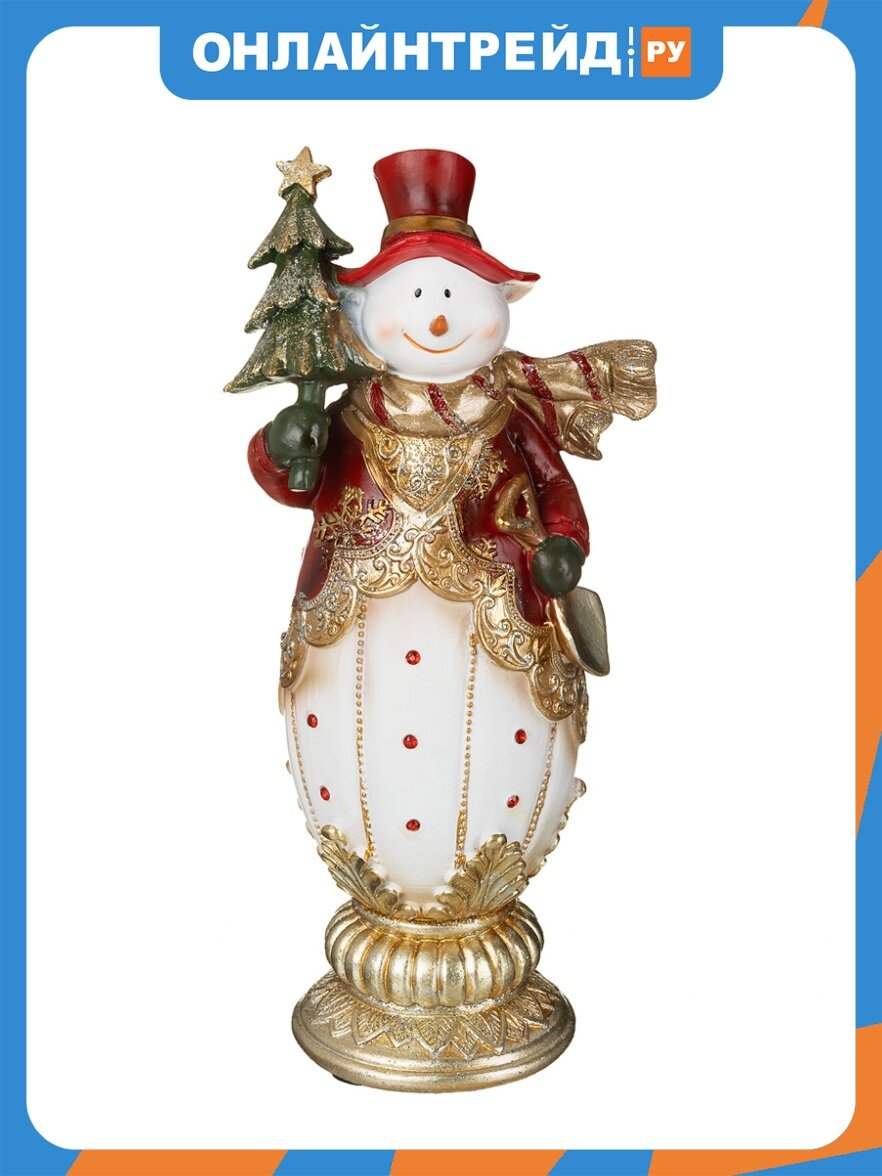 Фигурка Lefard "Снеговик" 12,5*9,5*28 см (79-137-11)