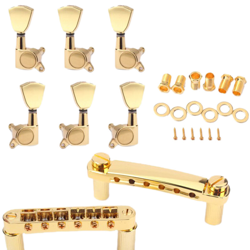 Комплект золотых струнных седл Tune-O-Matic Bridge&Tailpiece для Gb Lp