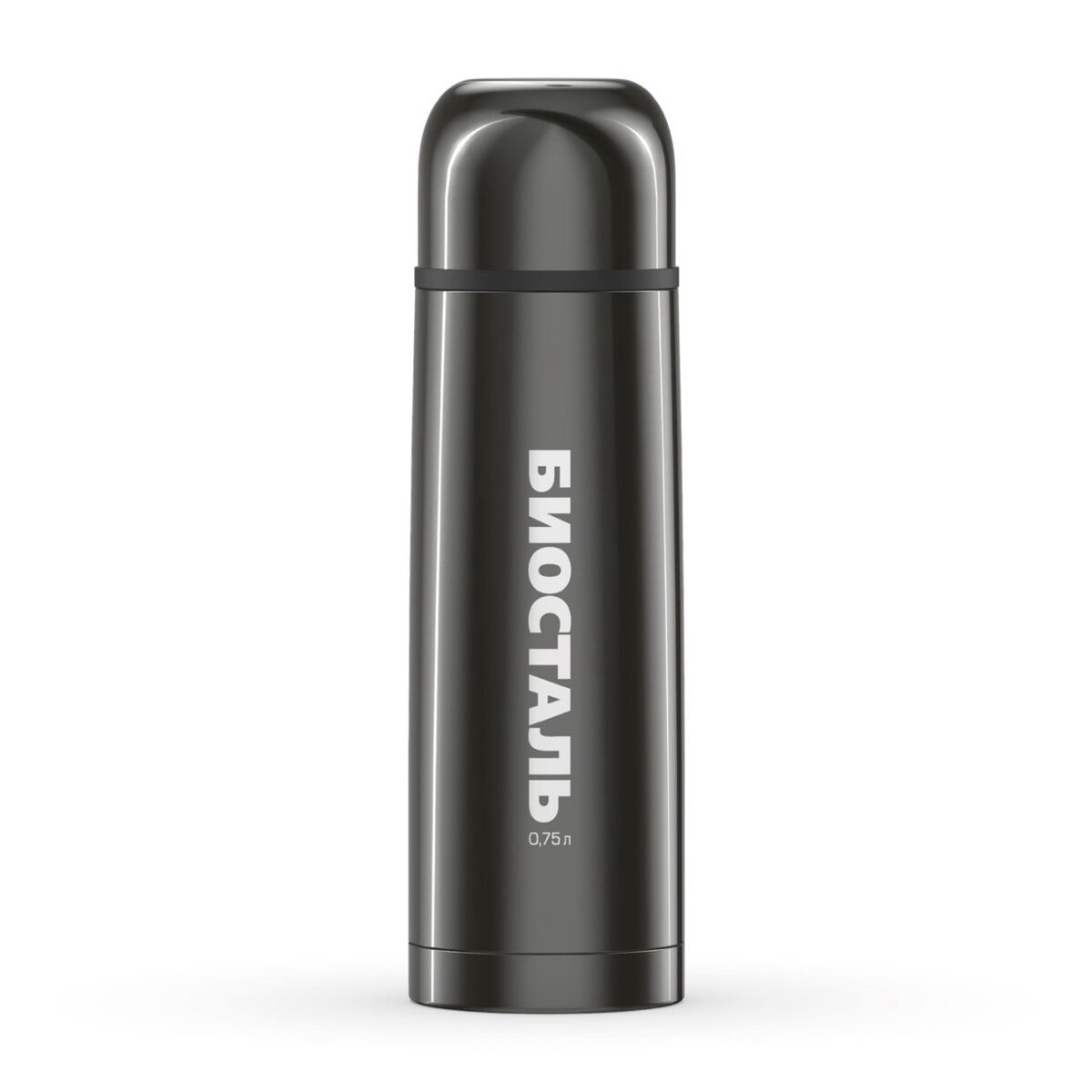 Термос 750 мл Biostal NB-750V чёрный Вороненая сталь