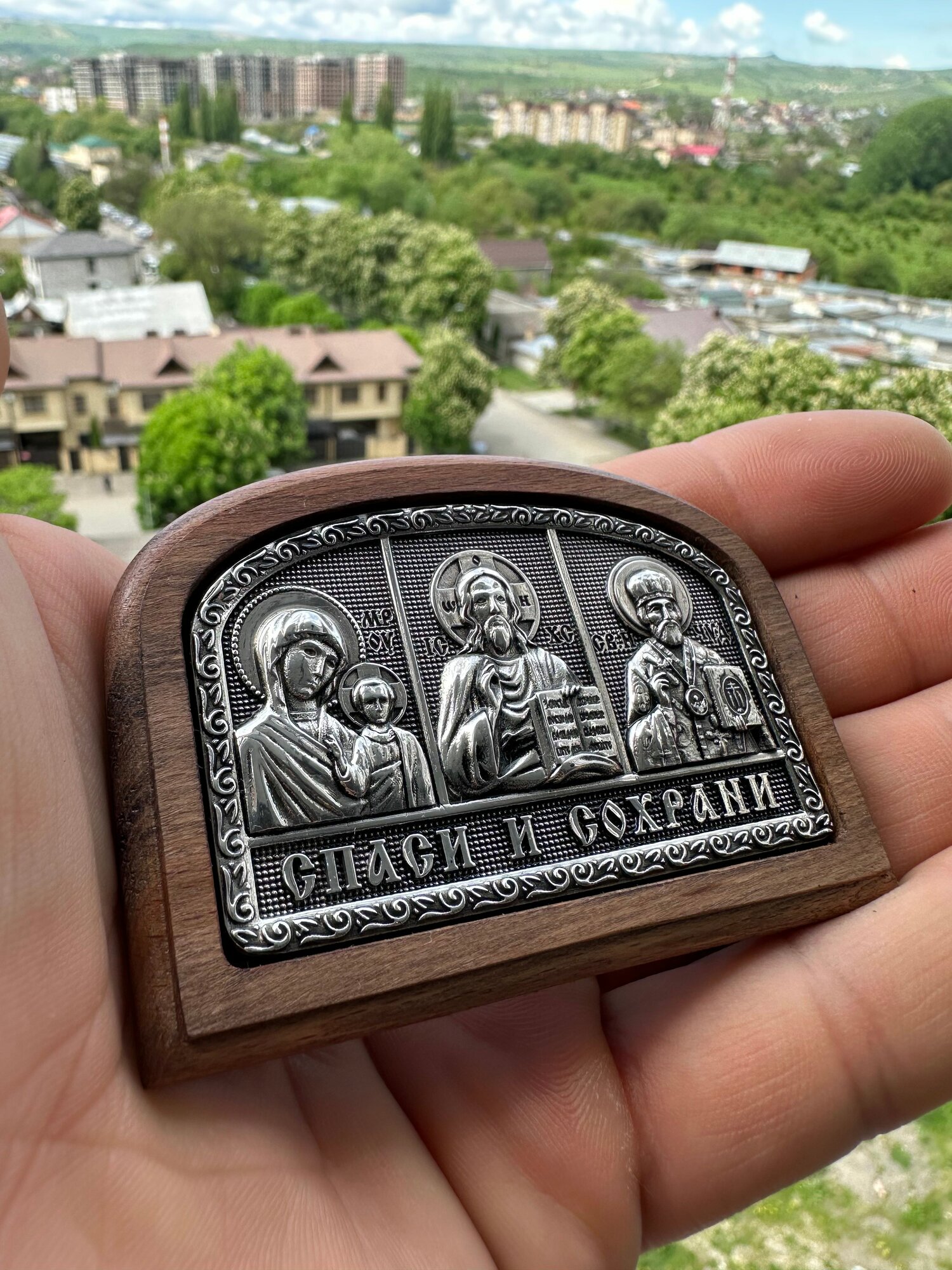 Икона в машину Триптих