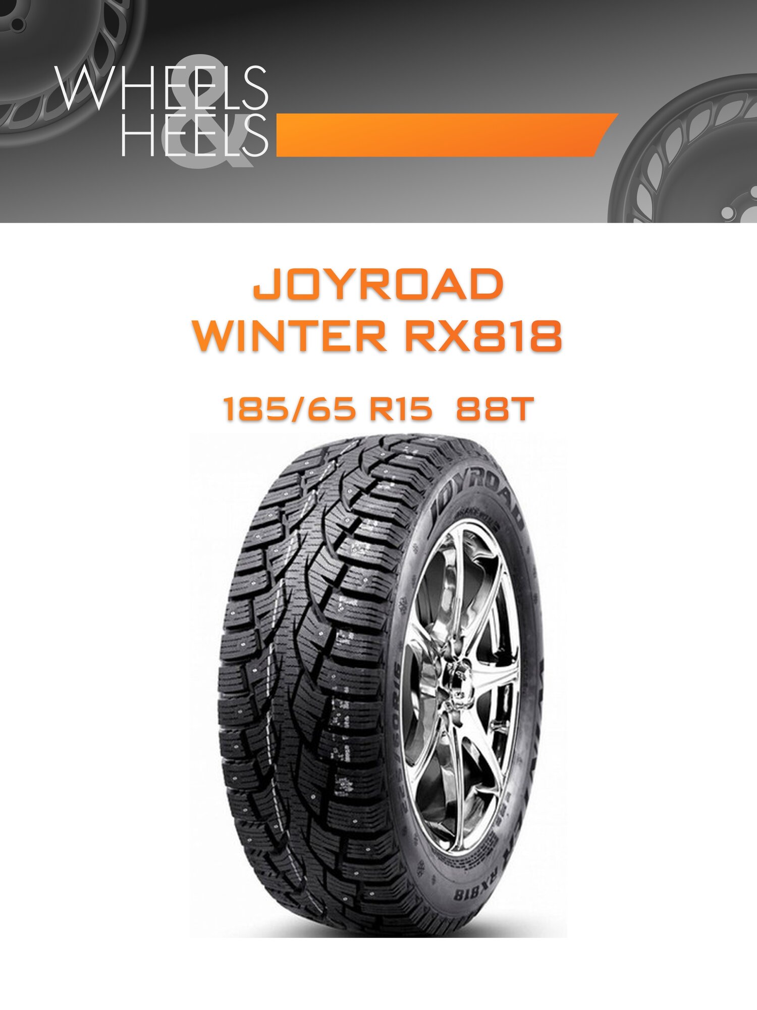 Шина автомобильная JOYROAD WINTER RX818 185/65 R15 88T WINTER Ш, зимняя, универсальная