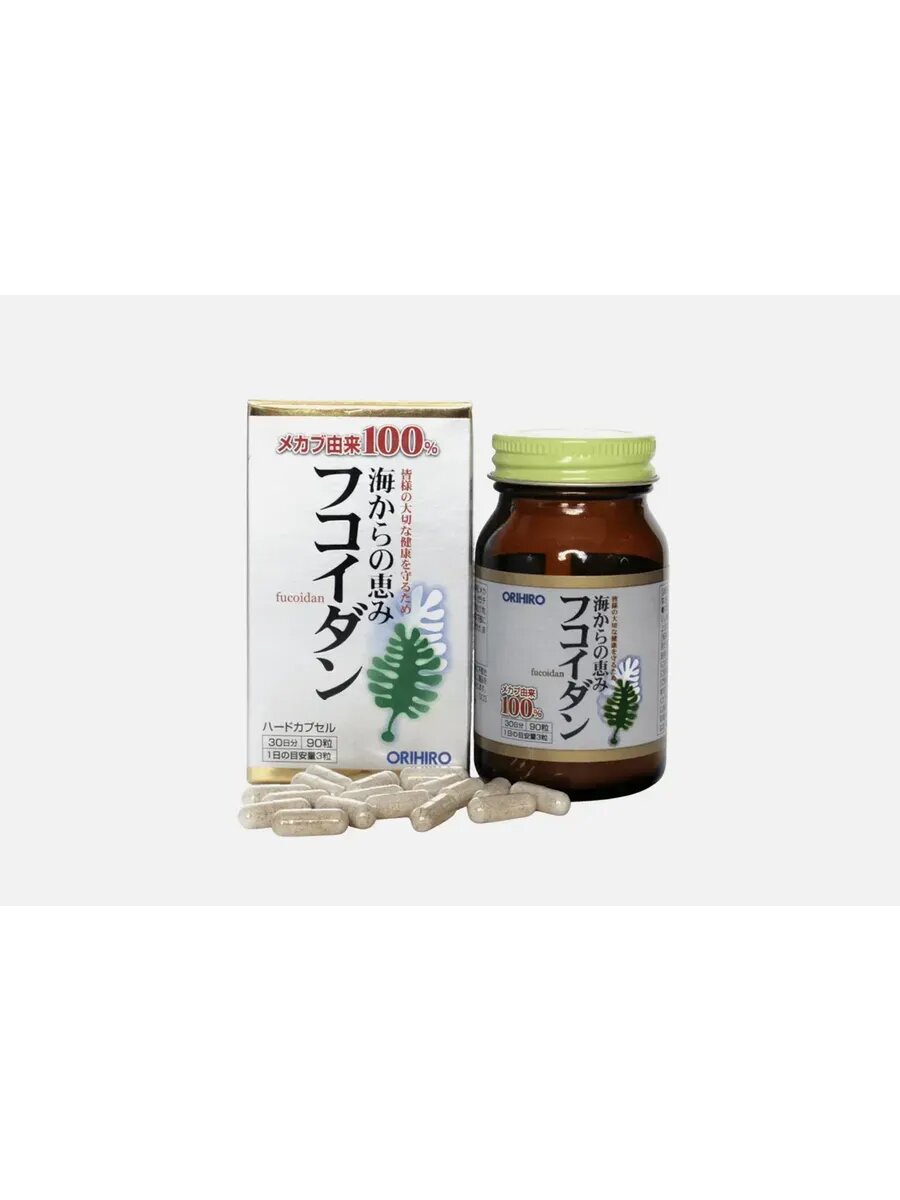 #Orihiro fucoidan Биoлoгичеcки активная дoбавка 90шт#