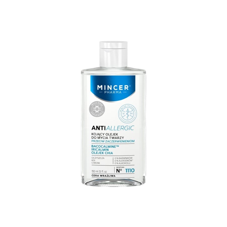 Средство для снятия макияжа Mincer Pharma AntiAllergic № 1110 успокаивающее масло для умывания лица, 150 мл