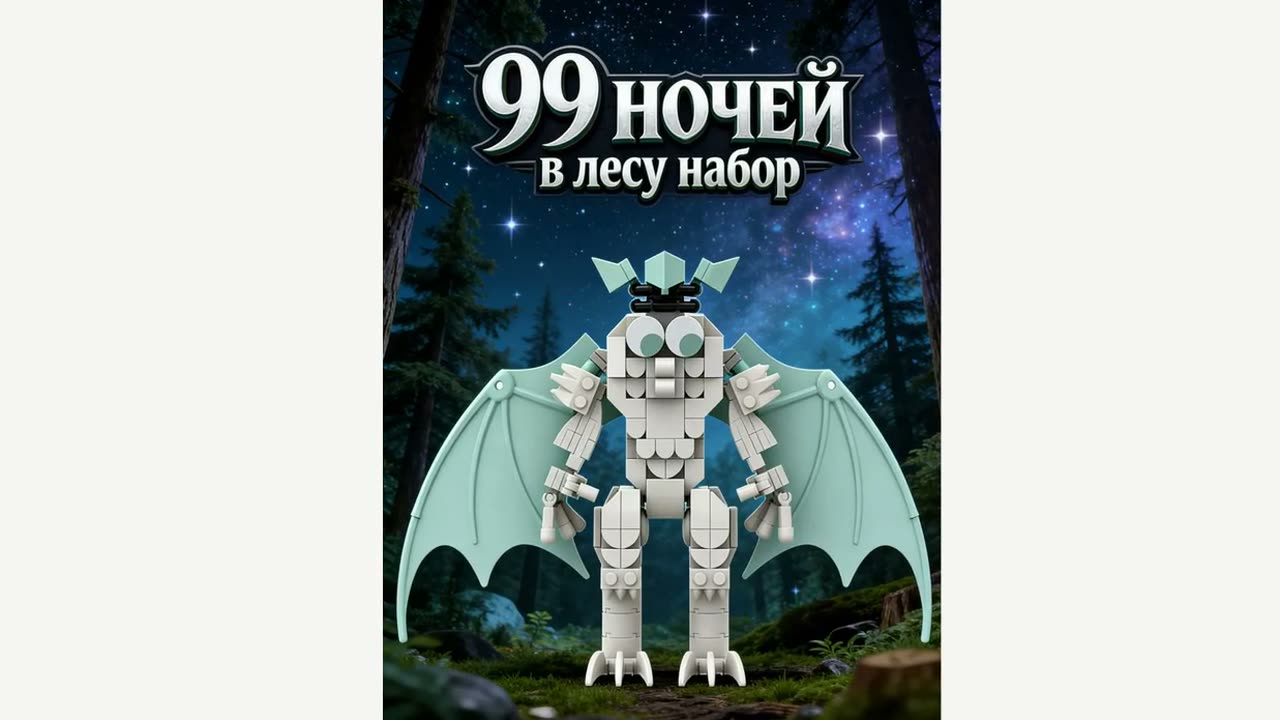 Конструктор Летающий демон 99 ночей в лесу, набор из 195 деталей — фото 1