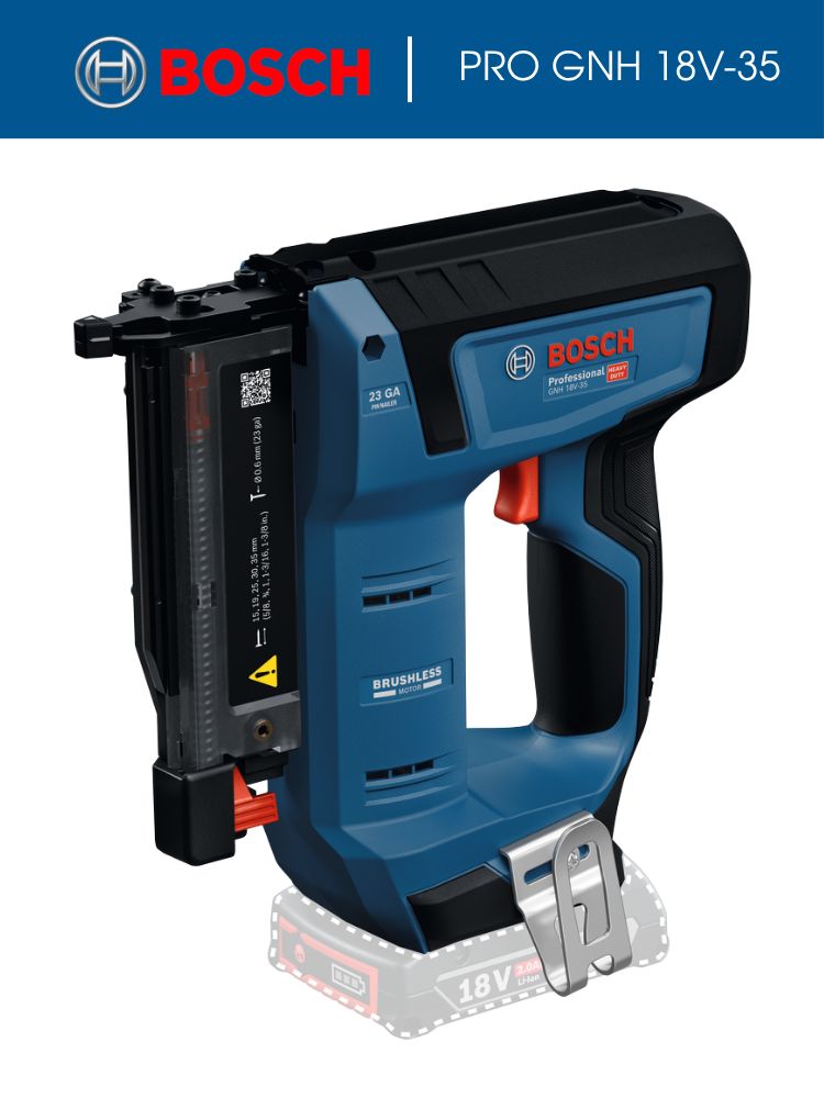 Аккумуляторный шпилькозабивной пистолет по дереву Bosch PRO GNH 18V-35 без АКБ и ЗУ арт. 0601482700--SD926