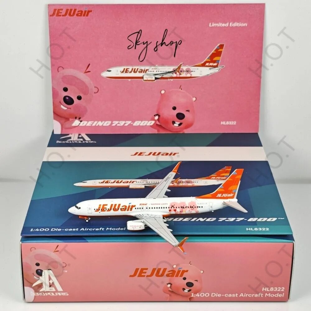 AeroPolaris 1:400 модель самолета металлическая, Jeju Air Бо инг B737-800