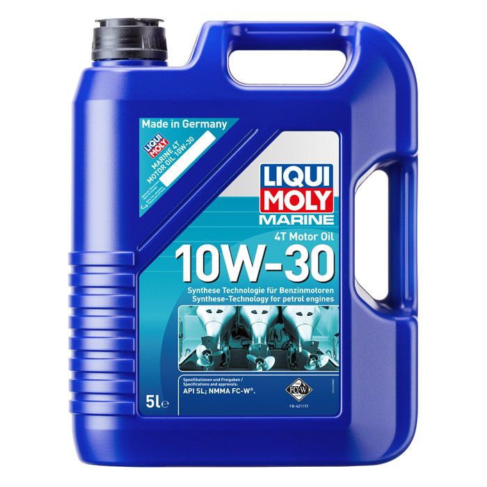 Синтетическое моторное масло Liqui Moly Marine 4T Motor Oil 10W-30, 5л