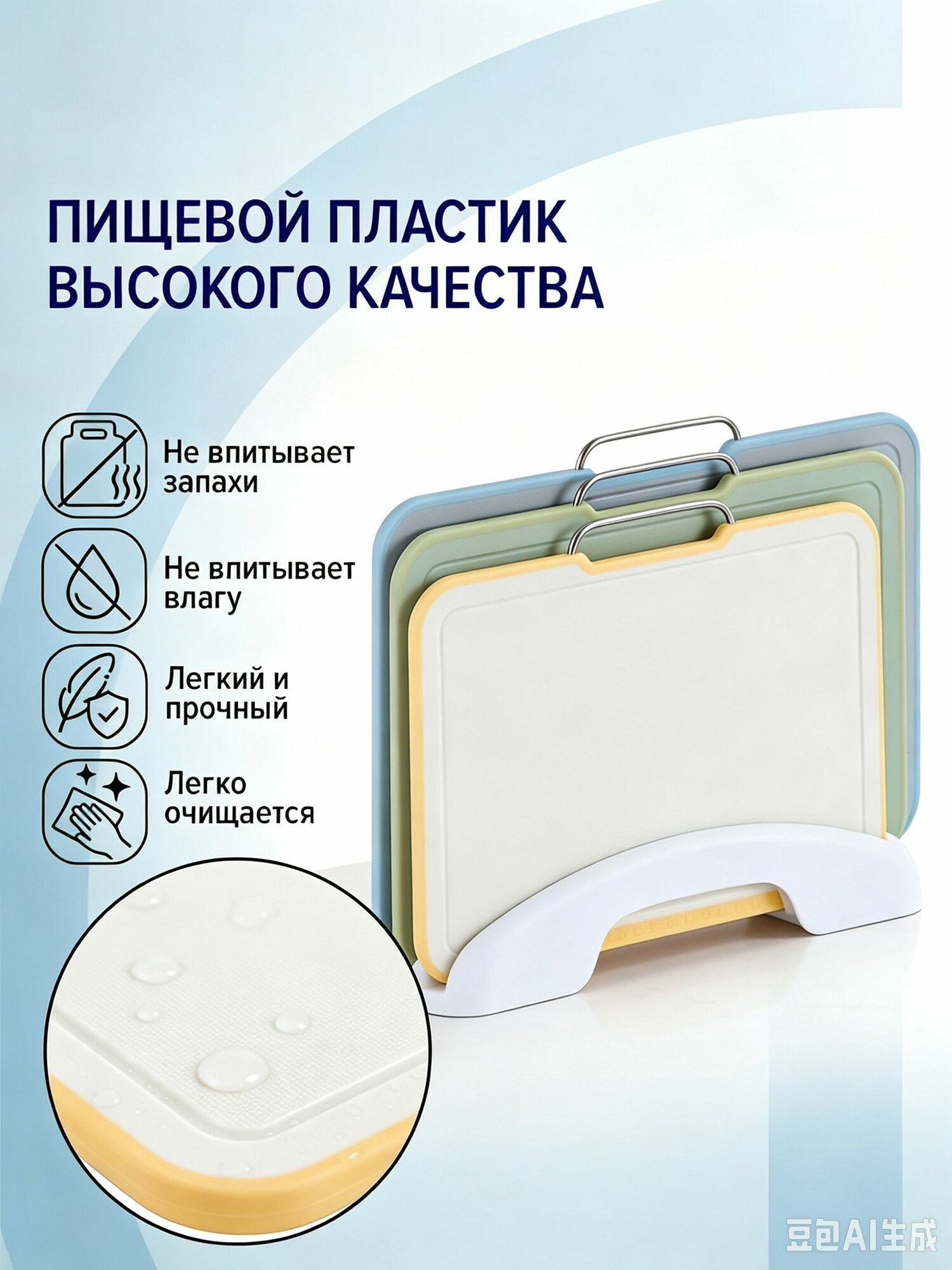 Разделочная доска, 33 см х 23.4 см, 3 шт