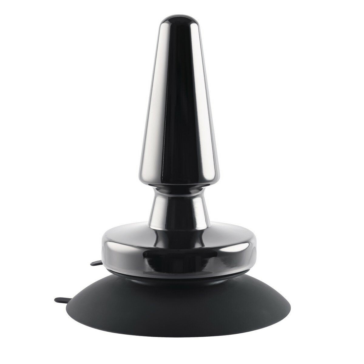Beginner Metal Plug Анальная пробка с вибрацией и присоской (11.2, Ø 3 см), EN-RS-1096-2