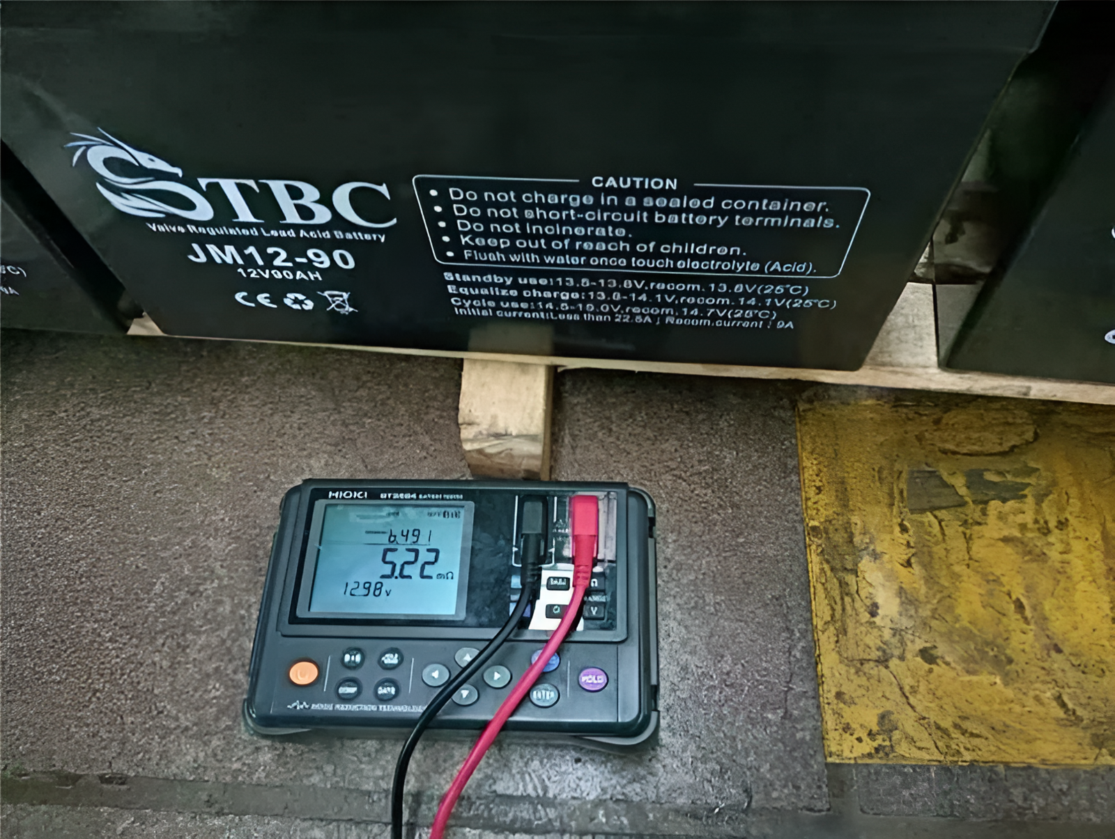 Аккумулятор TBC JM12-90, необслуживаемый, герметичный, 12 В, 90 Ач