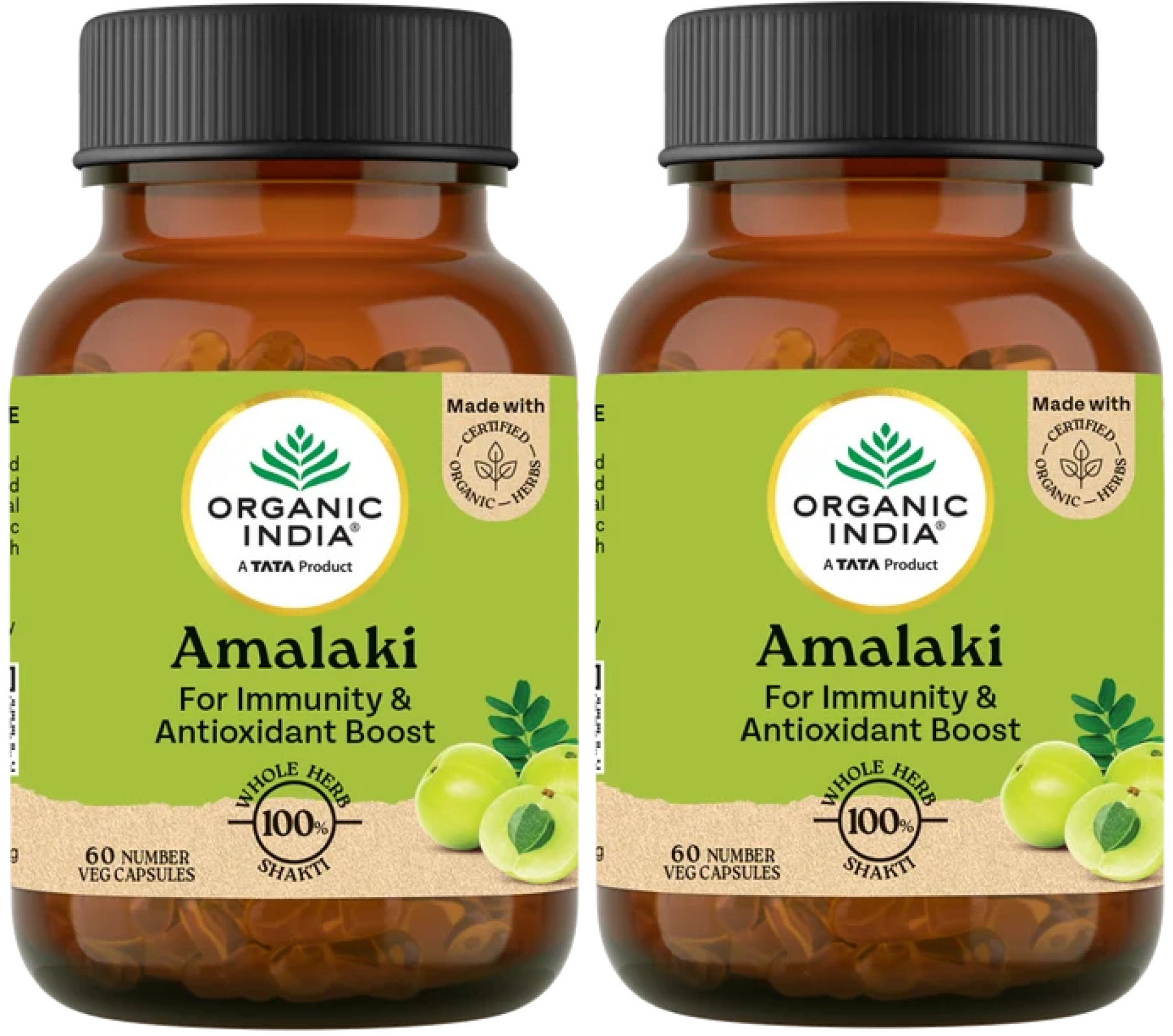 Амла Амалаки Органик Индия антиоксидант Amalaki Organic India 120 шт. 2 банки