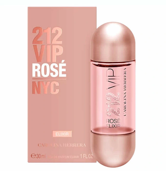 Женская парфюмерная вода 212 Вип Роуз Эликсир 30 мл - Carolina Herrera 212 VIP Rose Elixir