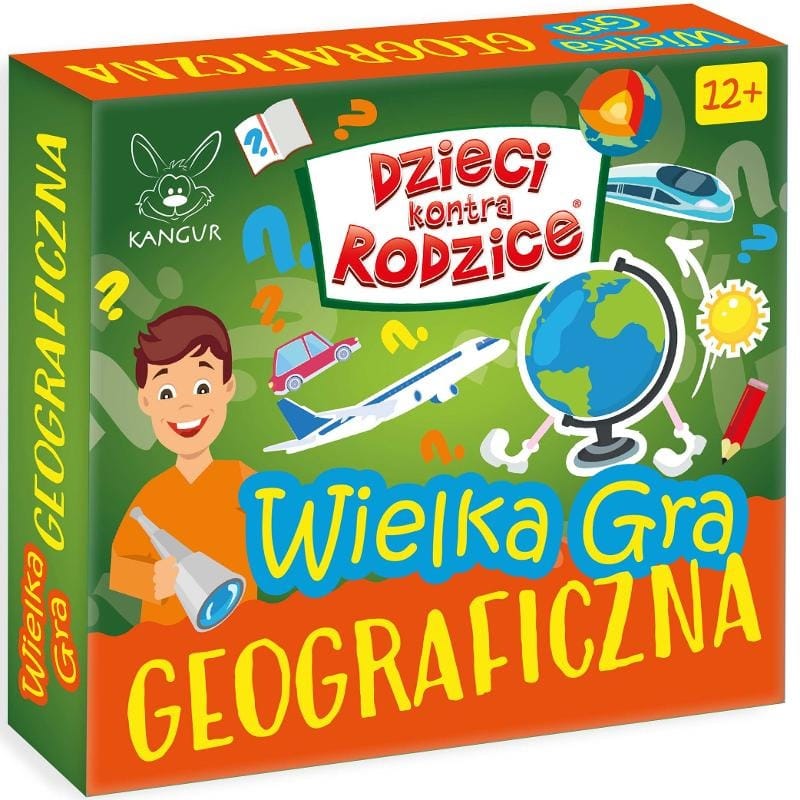Настольная игра Дети против Родителей Большая географическая игра, разноцветная