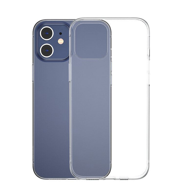 Чехол силиконовый для iPhone 12 Mini 5.4", Borofone Case Anti-Fall, Прозрачный