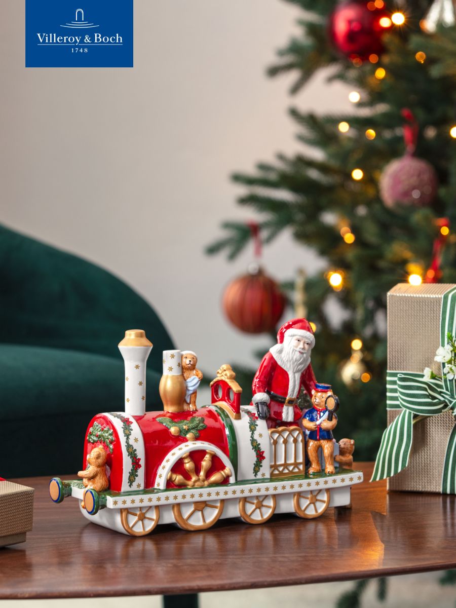 Фигурка новогодняя "Локомотив" 31 см, Christmas Toys Memory, Villeroy & Boch, Премиум-Фарфор
