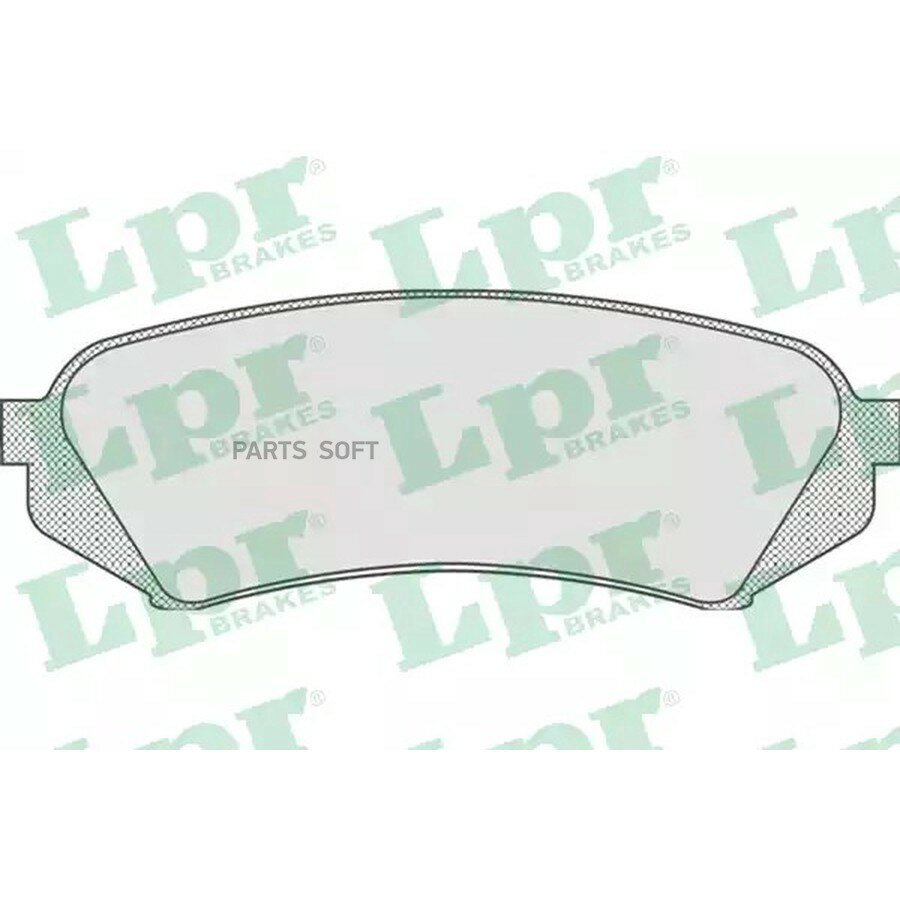 LPR 05P835 Колодки тормозные TOYOTA LAND CRUISER 100 98>07/LEXUS LX470 98>07задние
