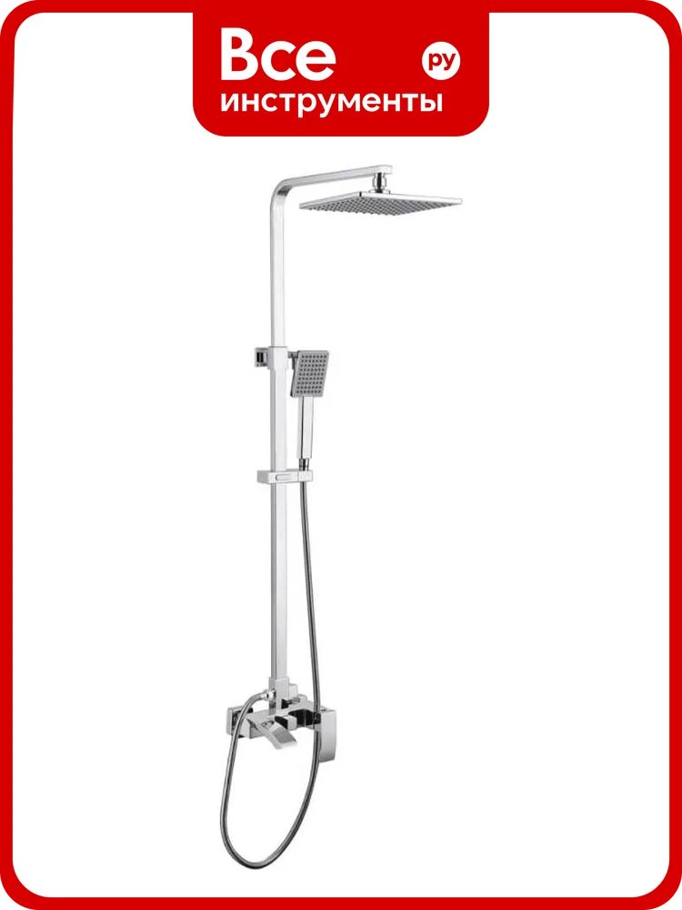 Душевая стойка ABBER Wasserfall с изливом, хром AF8616L