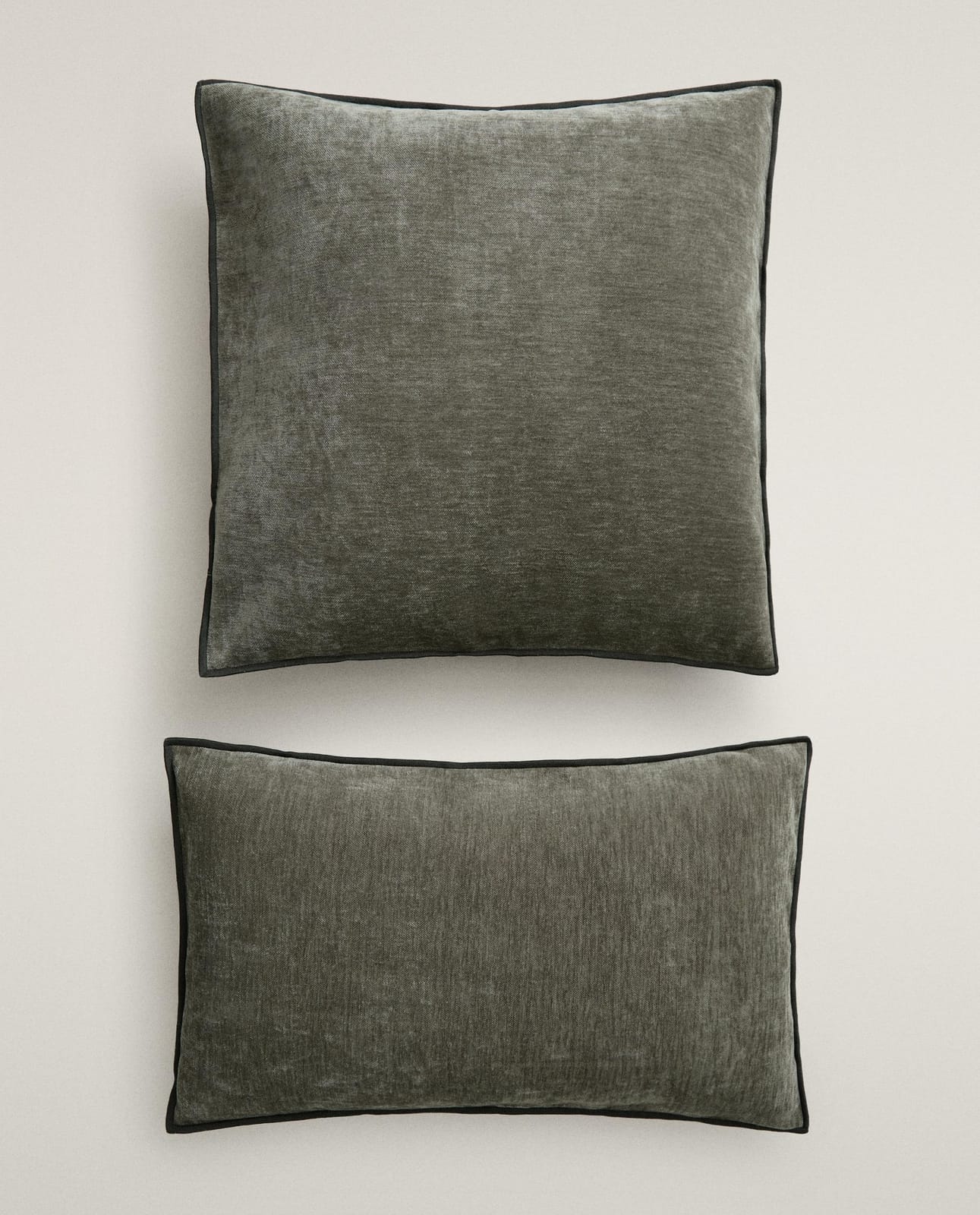 Наволочка декоративная ZARA HOME из шенилла, синий, 45x45 см 6370/008/485-64
