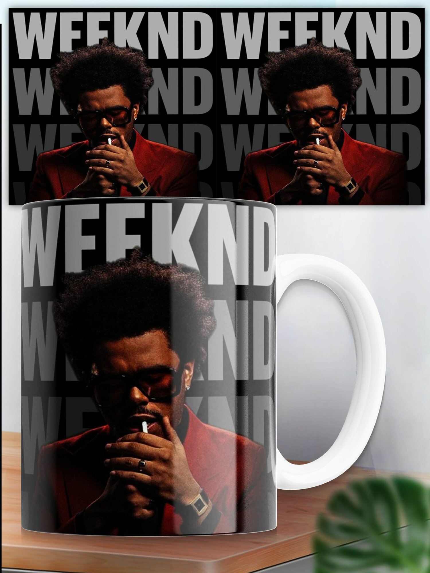 Кружка с принтом The Weeknd 1