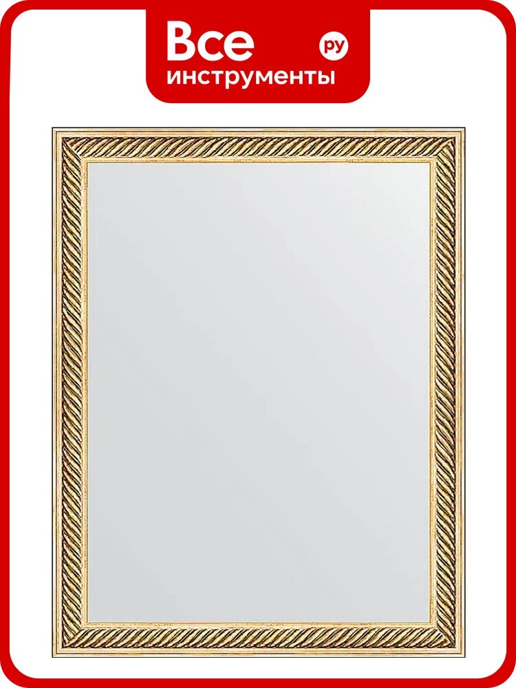 Зеркало EVOFORM в багетной раме - витое золото 28 mm (35x45 cm) 1327