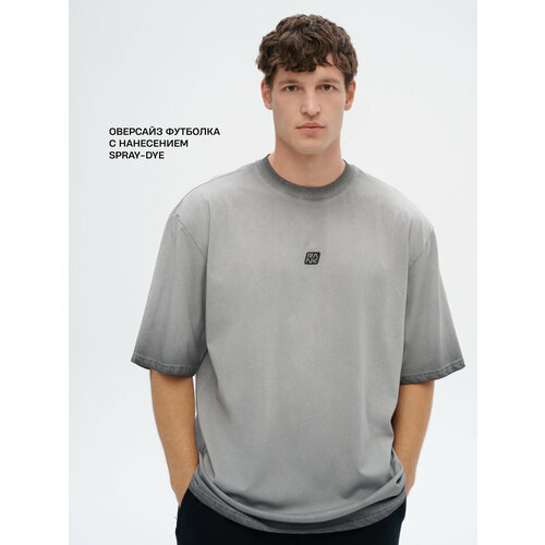 фото Футболка спортивная rank oversize repaint t-shirt, размер xl, серый