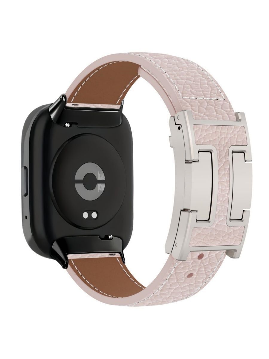 Кожаный браслет на 20 мм для Xiaomi Redmi Watch 3 Active и Watch 3 Lite, выполненный с Нобразным магнитным замком, представлен в повседневноспортивном дизайне, являясь стильным аксессуаром премиумкласса для вашего фитнестрекера.