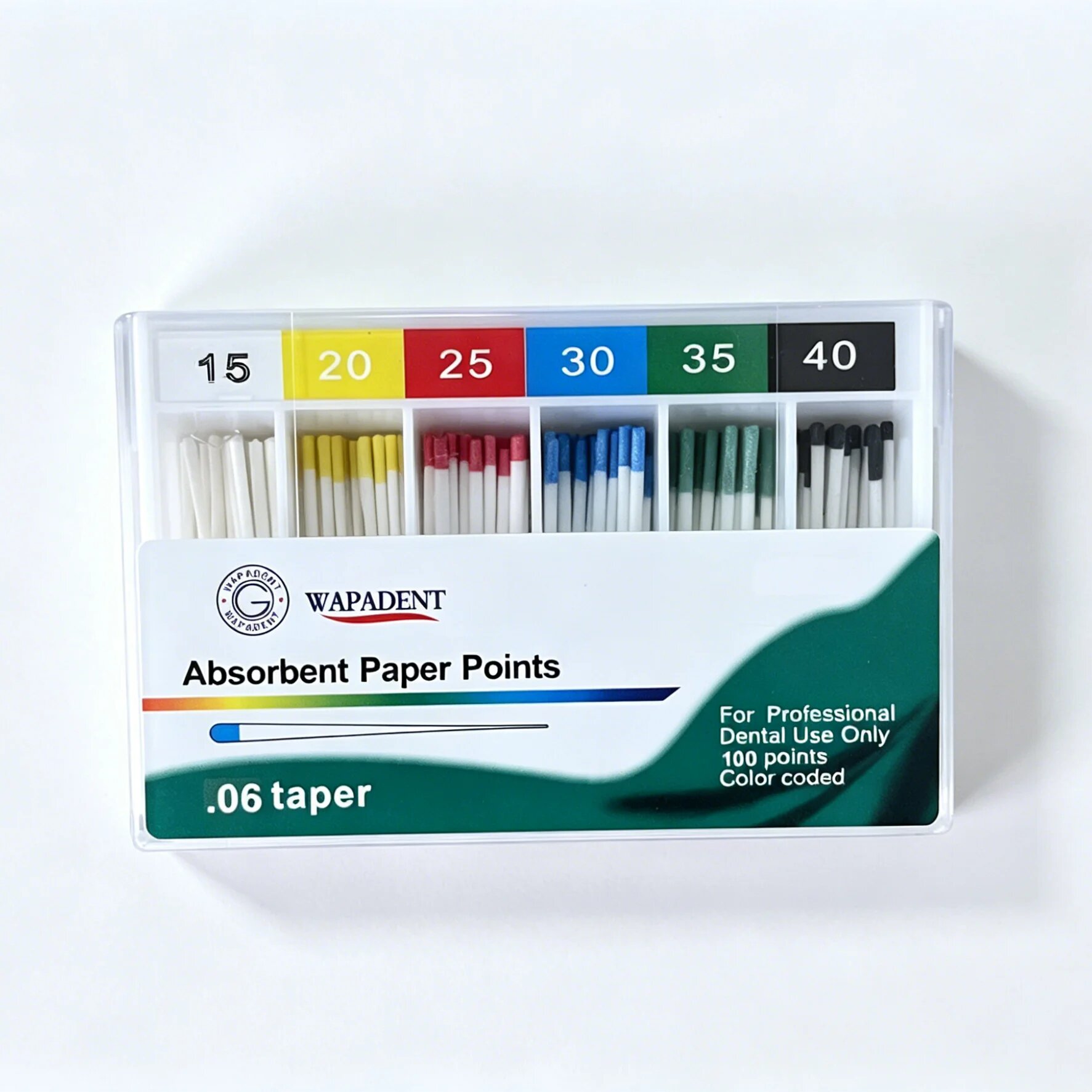 WAPADENT Absorbent Paper Points, 0.06AP