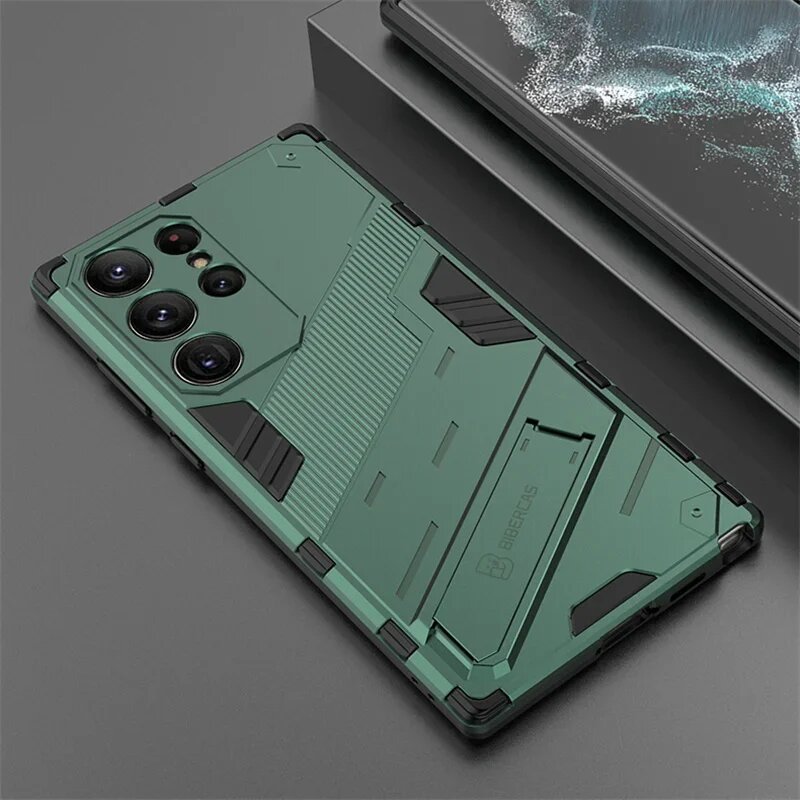 Противоударный бронированный чехол для Samsung Galaxy S24 S23 S22 Ultra Зеленый, green, For SAM S24