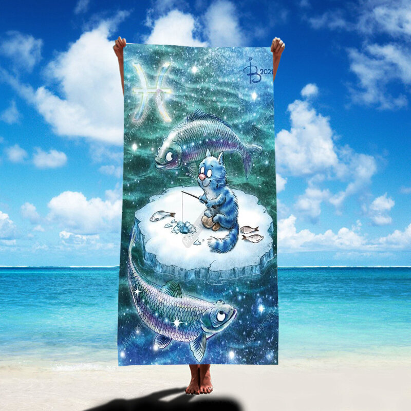 RQHOME Полотенце для ванной, Микрофибра, 80x130 см, разноцветный