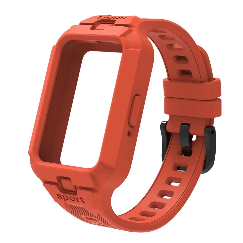 Силиконовый ремешок для Huawei Band 11 / Band 11 Pro Красный, Huawei Band11 Pro, Orange