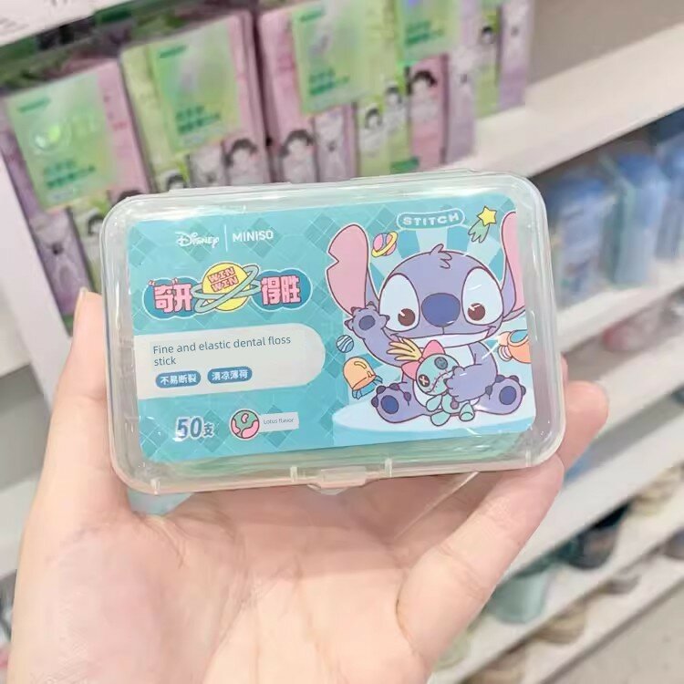 MINISO Дисней Стич Фруктовый Вкус Стимулирующие Зубные Щетки Мягкие Гибкие Для Ухода За Полостью Рта Упаковка 1 Шт 95