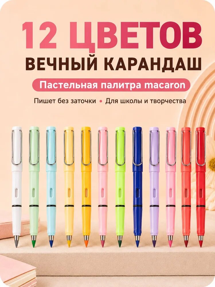 Карандаш, твердость: HB (Твердо-мягкий), толщина: 0.5 мм, 12 шт.