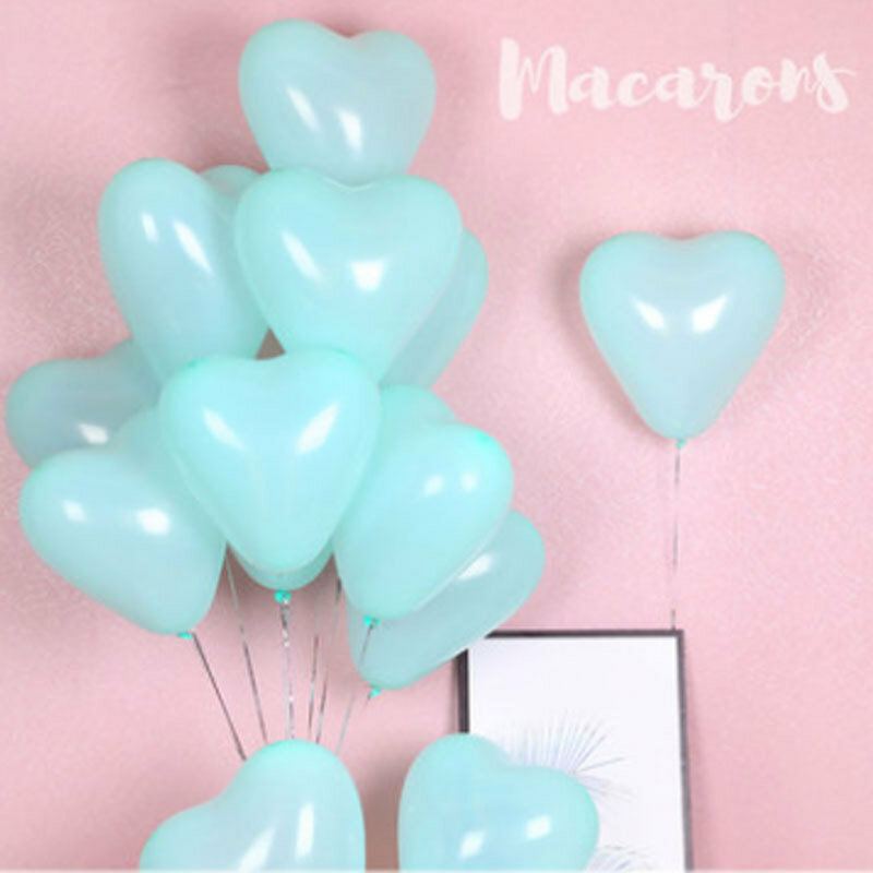 12-дюймовые макарон-сердцевидные латексные шарики, 100 шт. - Темно-синие для свадьбы, дня рождения, вечеринки