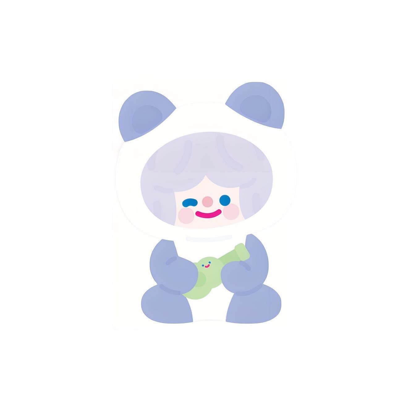 Поиск Unicorn RiCO Uke Panda Прозрачный Слепой Бокс на Карточке 4,3 см