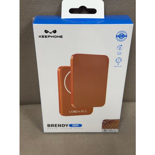 фото Внешний магнитный аккумулятор magsafe, keephone brendy, цвет orange, оранжевый 5000mah