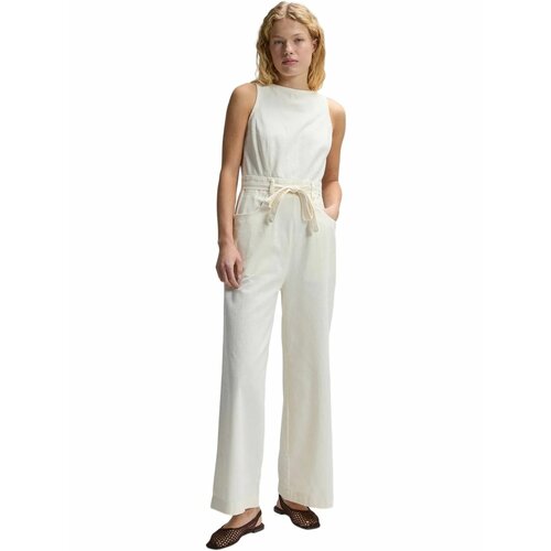 фото Комбинезон lee women loose boatneck jumpsuit, размер l, бежевый