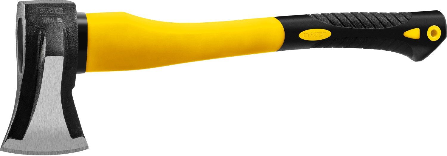 STAYER FIBERGLASS, 1000/1500 г, 380 мм, кованый топор-колун, Professional (20623-10_z01)