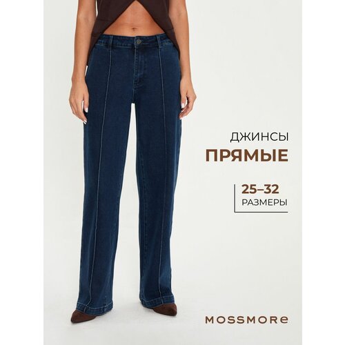 фото Джинсы широкие mossmore, размер 27, blue&green