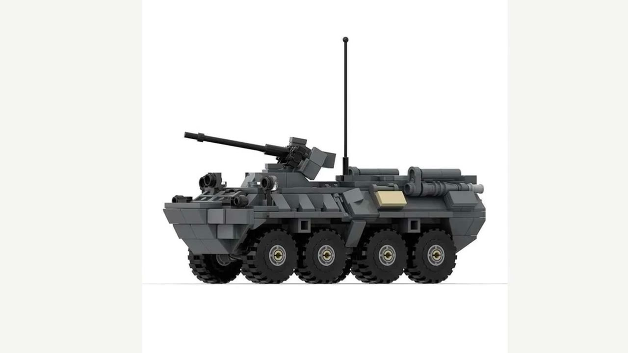 Конструктор М Бронетранспортер BTR-82A, серый, для детей 7-9 лет — фото 1