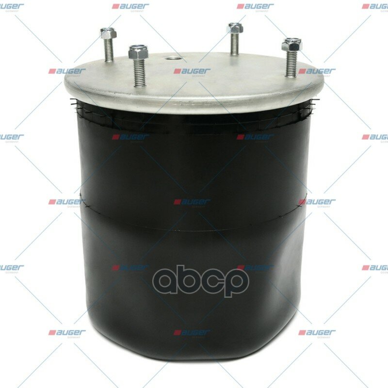 Пневмоподушка без стак! h511 4шп. M12. 1отв. штуц. M22. Н: 1отв. SAF/Trailor/МАЗ/ROR AUGER арт. AU34813