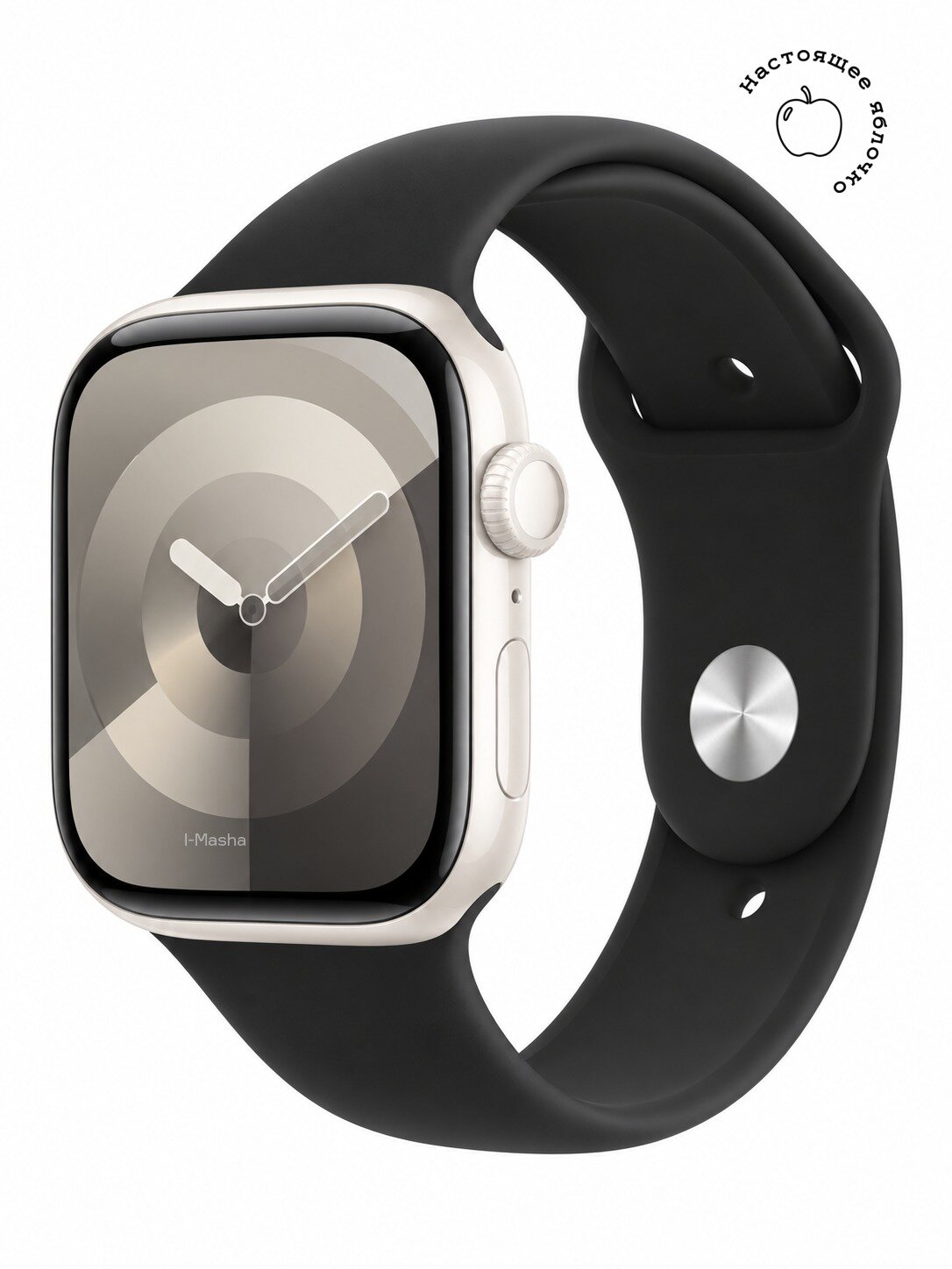 Ремешок Apple Watch Sport Band Black M/L 42mm(Series 10/11/12) без коробки MXM43ZM/A