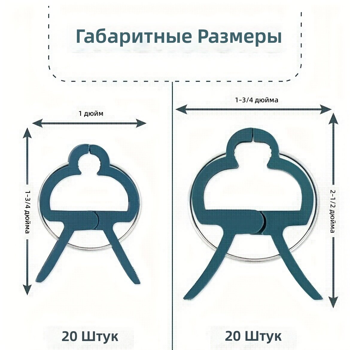 Садовые клипсы-зажимы с рычагом для растений и цветов, зеленые, пластиковые, с эргономичной ручкой, для подвязки стеблей и лиан, 40 шт. (20 больших + 20 маленьких)