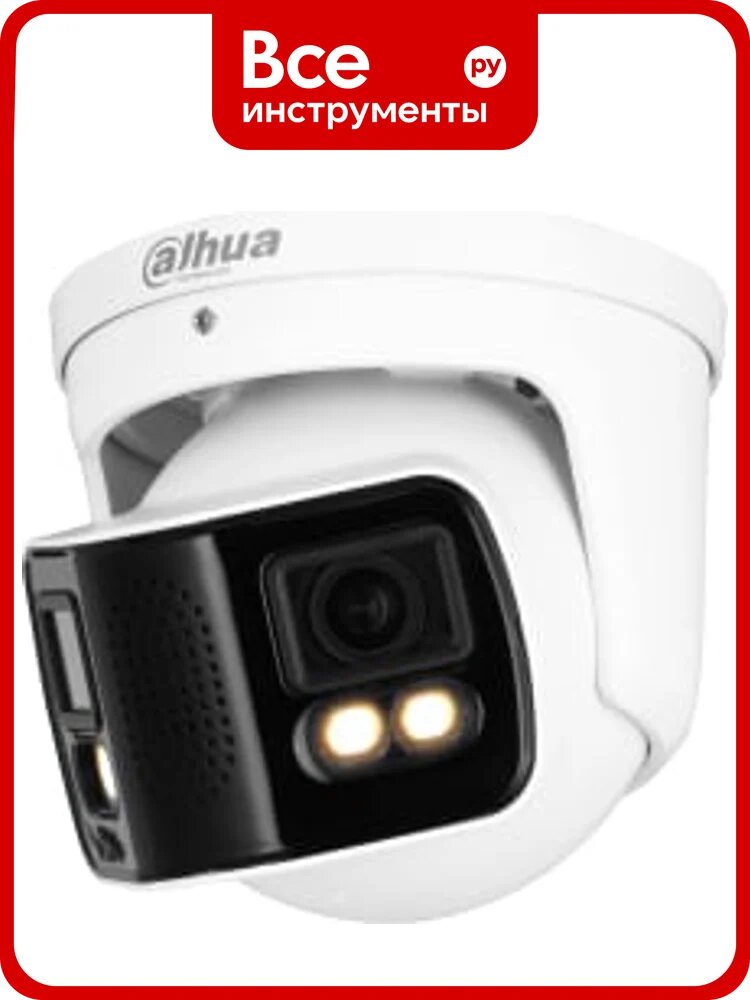 Двухматричная купольная IP-видеокамера Dahua DH-IPC-PDW5849-A180-E2-ASTE