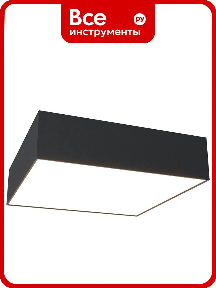 Потолочный светильник MAYTONI zon led 24w алюминий черный C032CL-24W4K-SQ-B