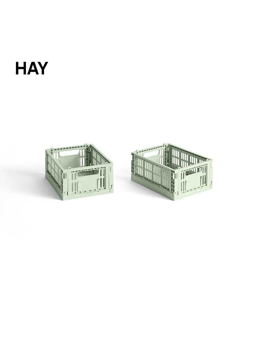 HAY Кофр для хранения вещей 17x13x8 см 2 шт, Название цвета мятный цвет