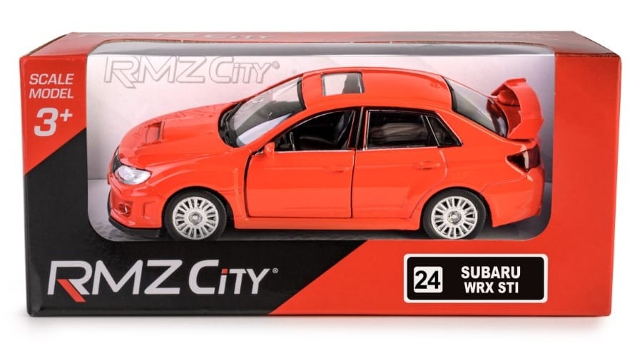 Игрушечная машинка Daffi RMZ City Subaru WRX STI 2010, красный, масштаб 1:36