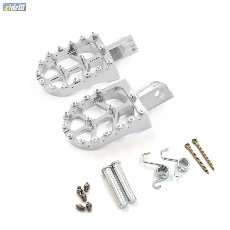 Подножки водителя (пеги) алюминиевые на питбайк кросс эндуро KAYO CRF TTR125 BSE APOLLO MX Ataki BSE