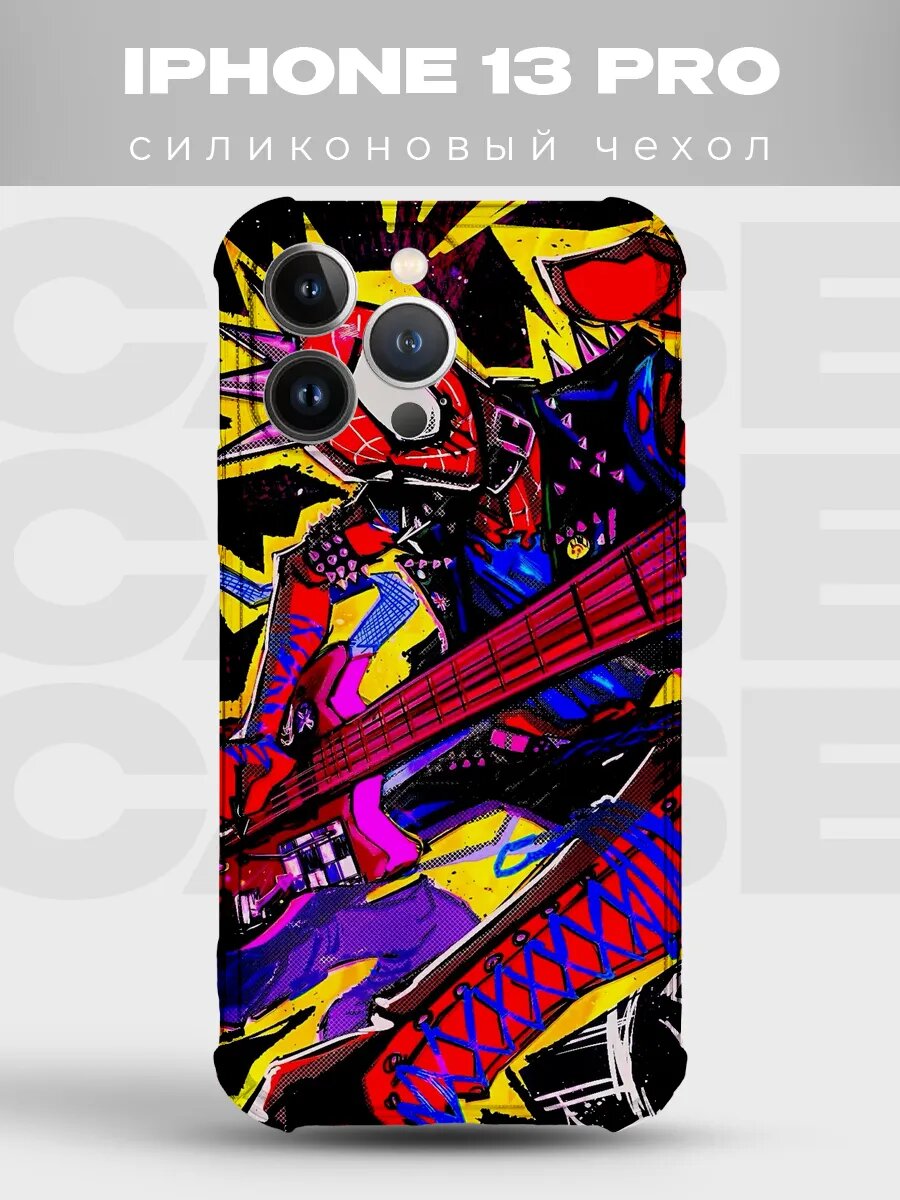 Чехол на iPhone 13 Pro Человек-паук spiderman комикс spider
